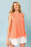 A Baby Pleated Sleeveless Top