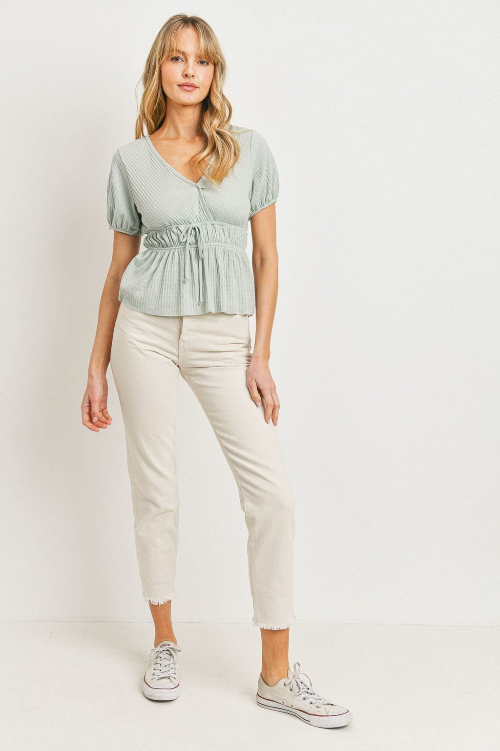 Front Tie Cut Edge Top-Product Type | Naughty Smile Fashion