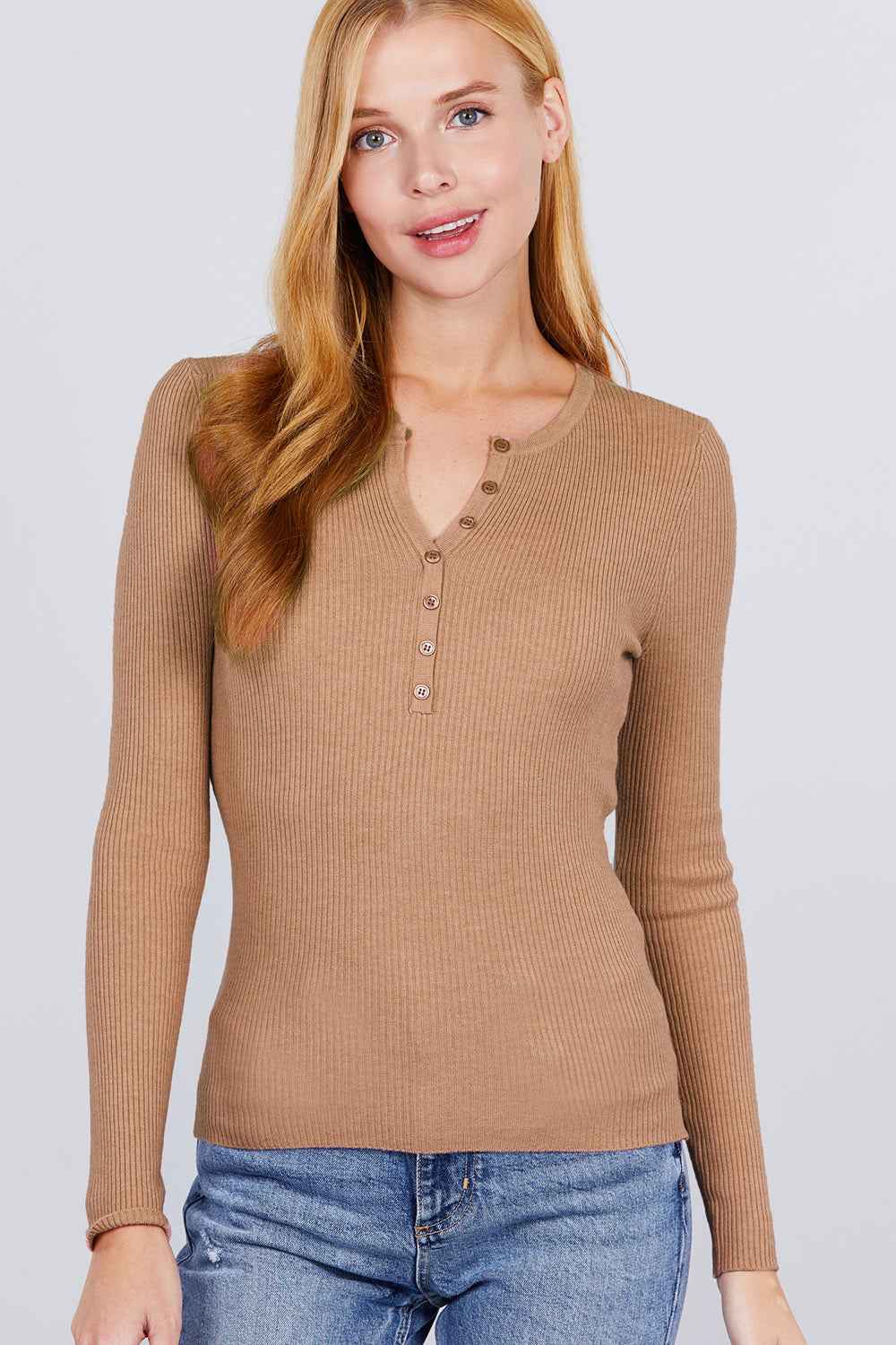 Sale - Viscose Henley Sweater – On Sale Now