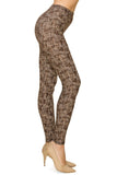 Multi Print, Full Length, High Waisted Leggings In A Fitted Style With An