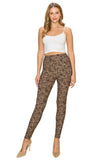 Multi Print, Full Length, High Waisted Leggings In A Fitted Style With An