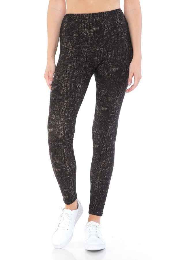 Yoga Style Banded Lined Multi Printed Knit Legging With High Waist – multicolor, fashion, women style