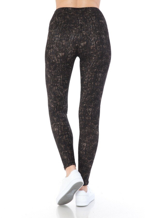 Yoga Style Banded Lined Multi Printed Knit Legging With High Waist-Product Type | Naughty Smile Fashion
