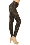 Multi Print, Full Length, High Waisted Leggings In A Fitted Style With An