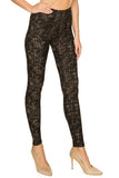 Multi Print, Full Length, High Waisted Leggings In A Fitted Style With An