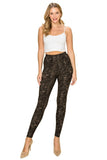 Multi Print, Full Length, High Waisted Leggings In A Fitted Style With An