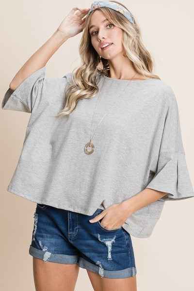 Sale - Solid Cotton Casual Top – On Sale Now