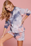 Top de jersey con estampado tie-dye