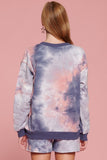 Top de jersey con estampado tie-dye