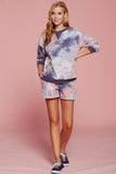 Top de jersey con estampado tie-dye