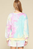 Top de jersey con estampado tie-dye