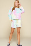 Top de jersey con estampado tie-dye