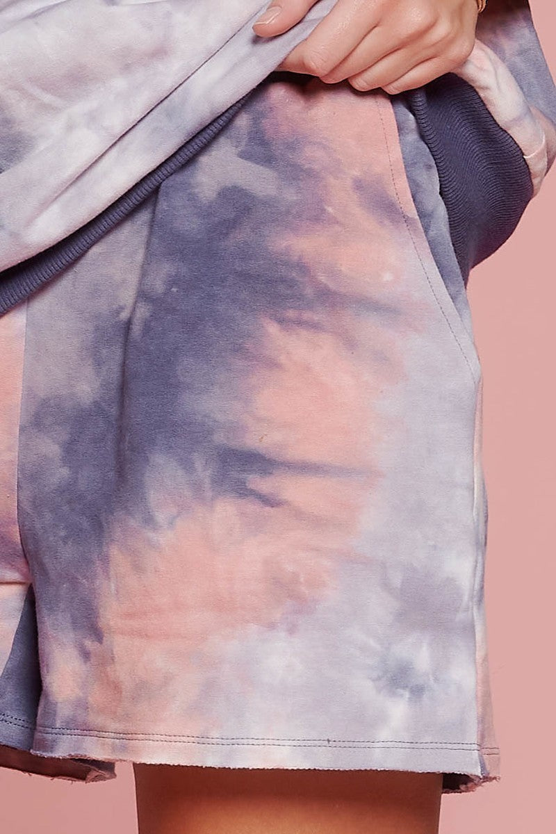Tie-dye Printed Jersey Shorts-Product Type | Naughty Smile Fashion
