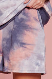 Pantalones cortos de jersey con estampado tie-dye