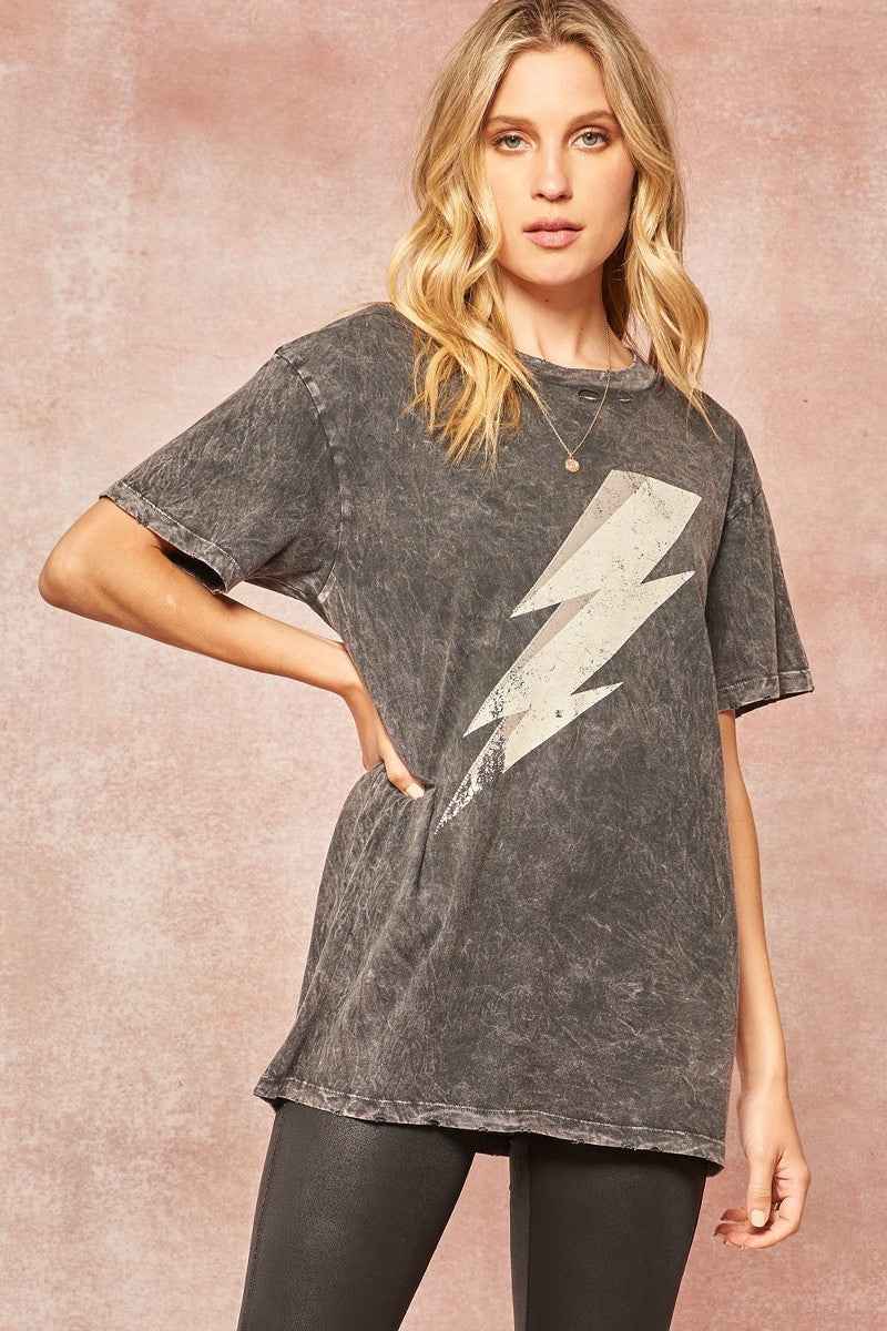 Sale - A Mineral Washed Graphic T-shirt – On Sale Now