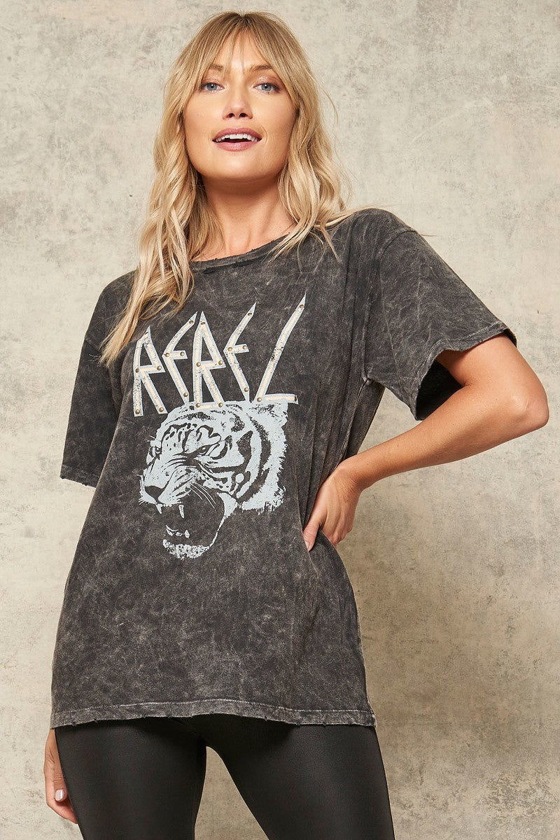 A Mineral Washed Graphic T-shirt-Product Type | Naughty Smile Fashion