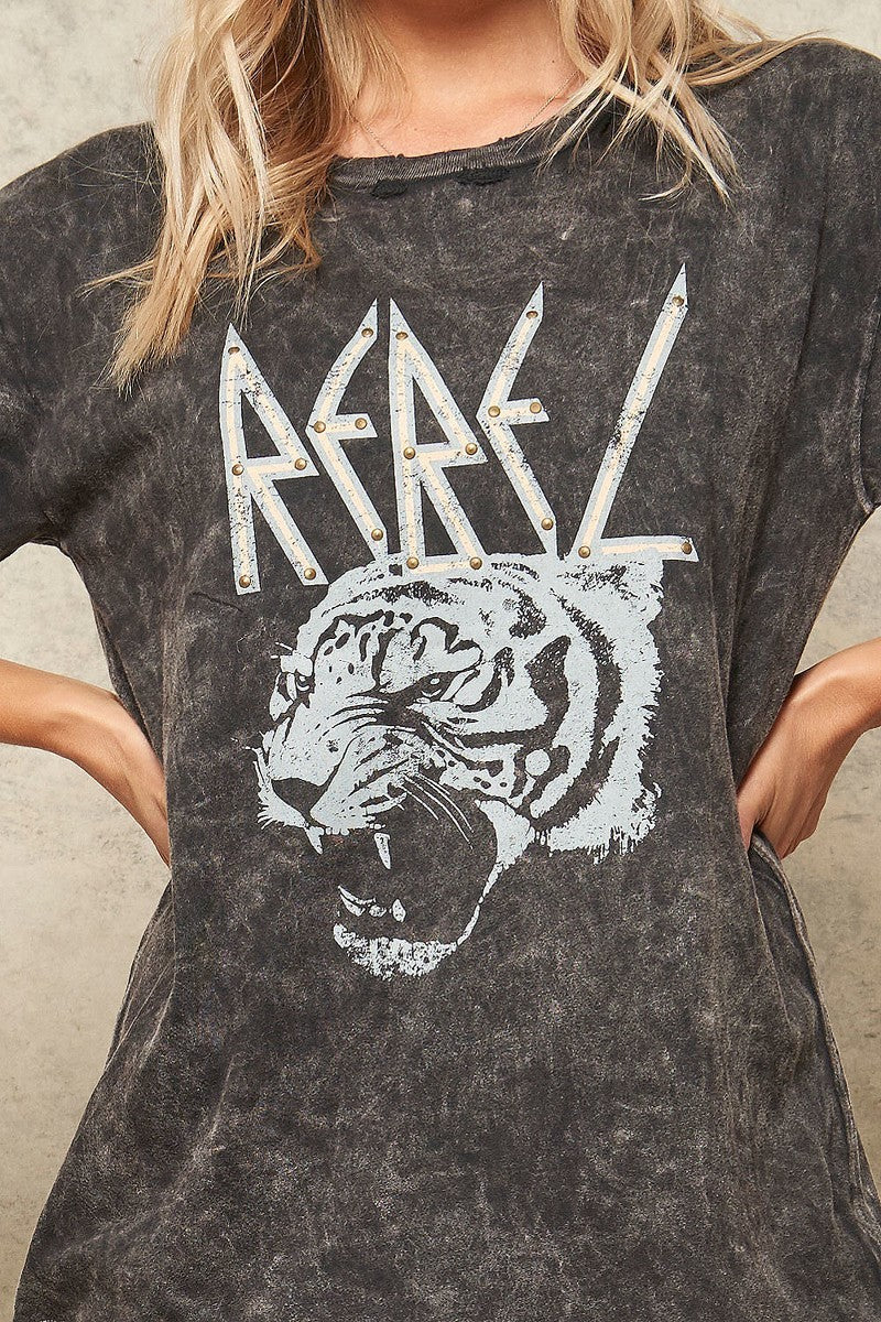 A Mineral Washed Graphic T-shirt-Product Type | Naughty Smile Fashion