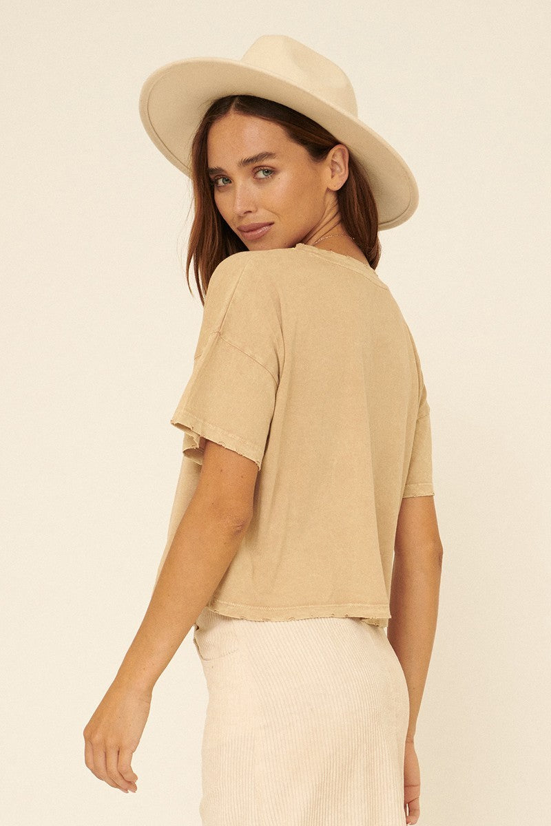 A Mineral-washed Graphic Tee-Product Type | Naughty Smile Fashion