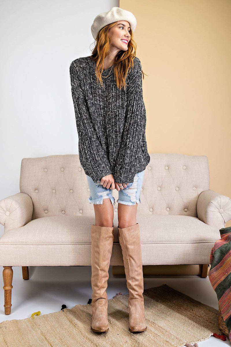 Textured Knitted Sweater-Product Type | Naughty Smile Fashion