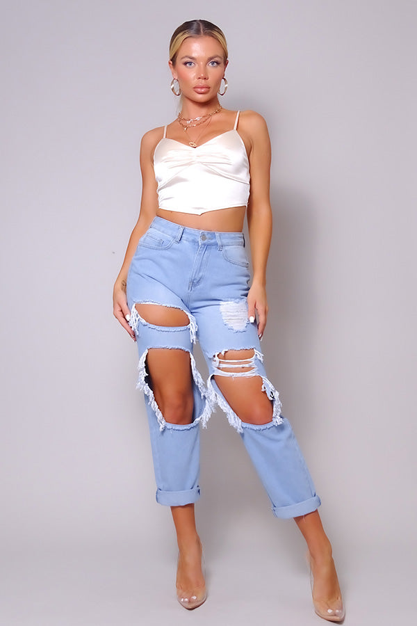 Sexy Spaghetti Strap Ruched Front Scarf Front Top-Product Type | Naughty Smile Fashion