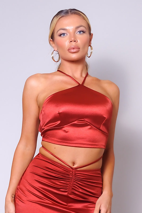 Sexy Halter Front Crop Top-Product Type | Naughty Smile Fashion