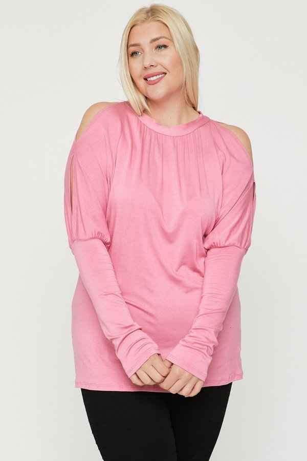 Plus Size Long Sleeves Solid Top – Stylish & Comfortable – men’s fashion, stylish and versatile