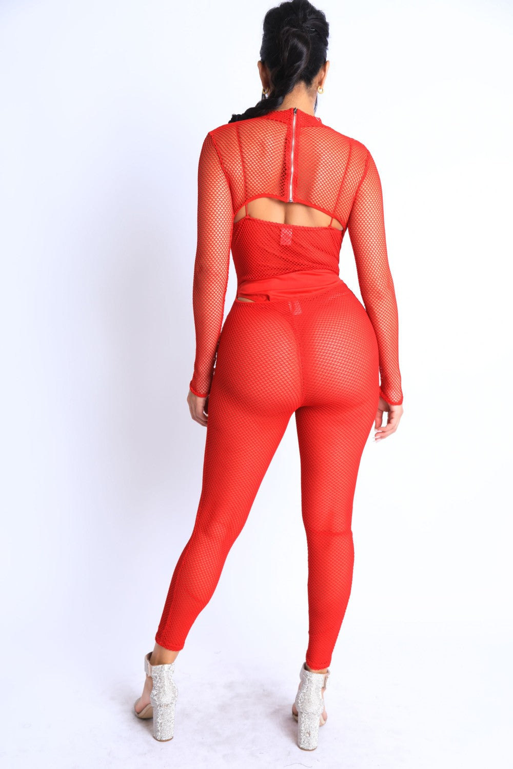 Mesh Crop Jumpsuit Set-Product Type | Naughty Smile Fashion