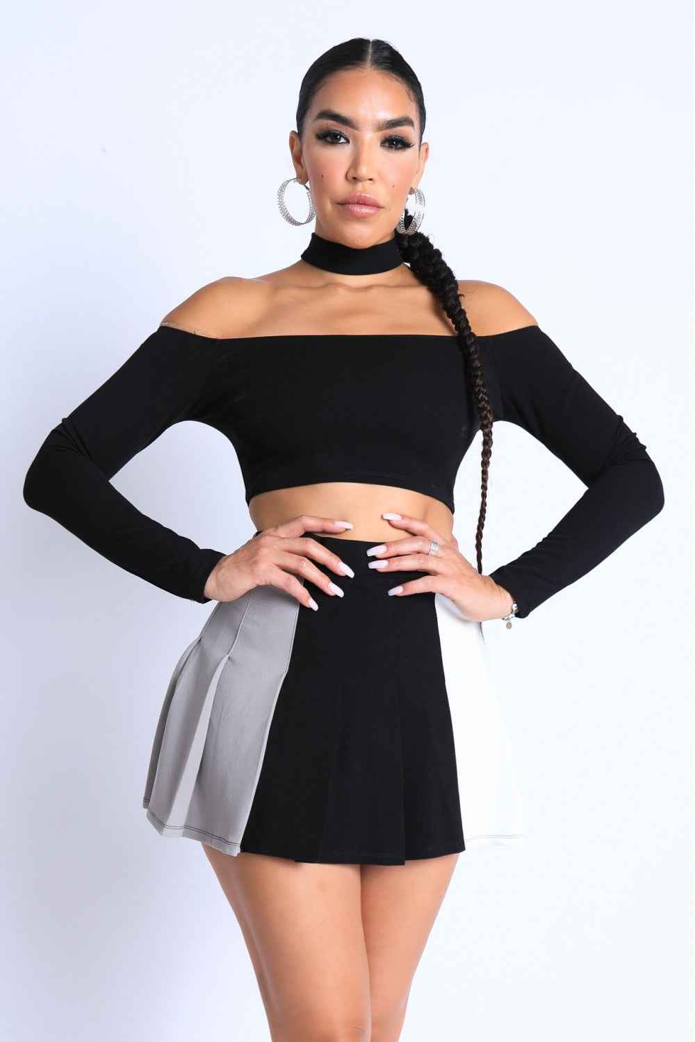 Sale - Choker Off-shoulder Top Set – On Sale Now