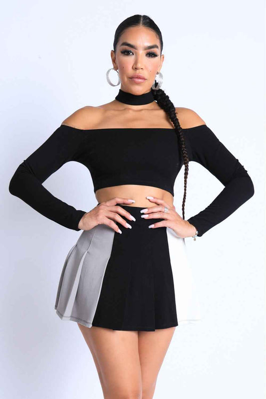 Sale - Choker Off-shoulder Top Set – On Sale Now