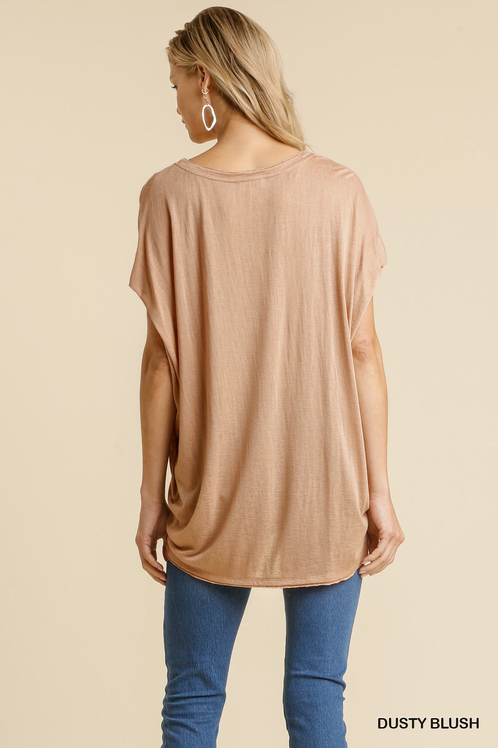 Short Sheer Dolman Sleeve Scoop Neck Top With Side Slit-Product Type | Naughty Smile Fashion