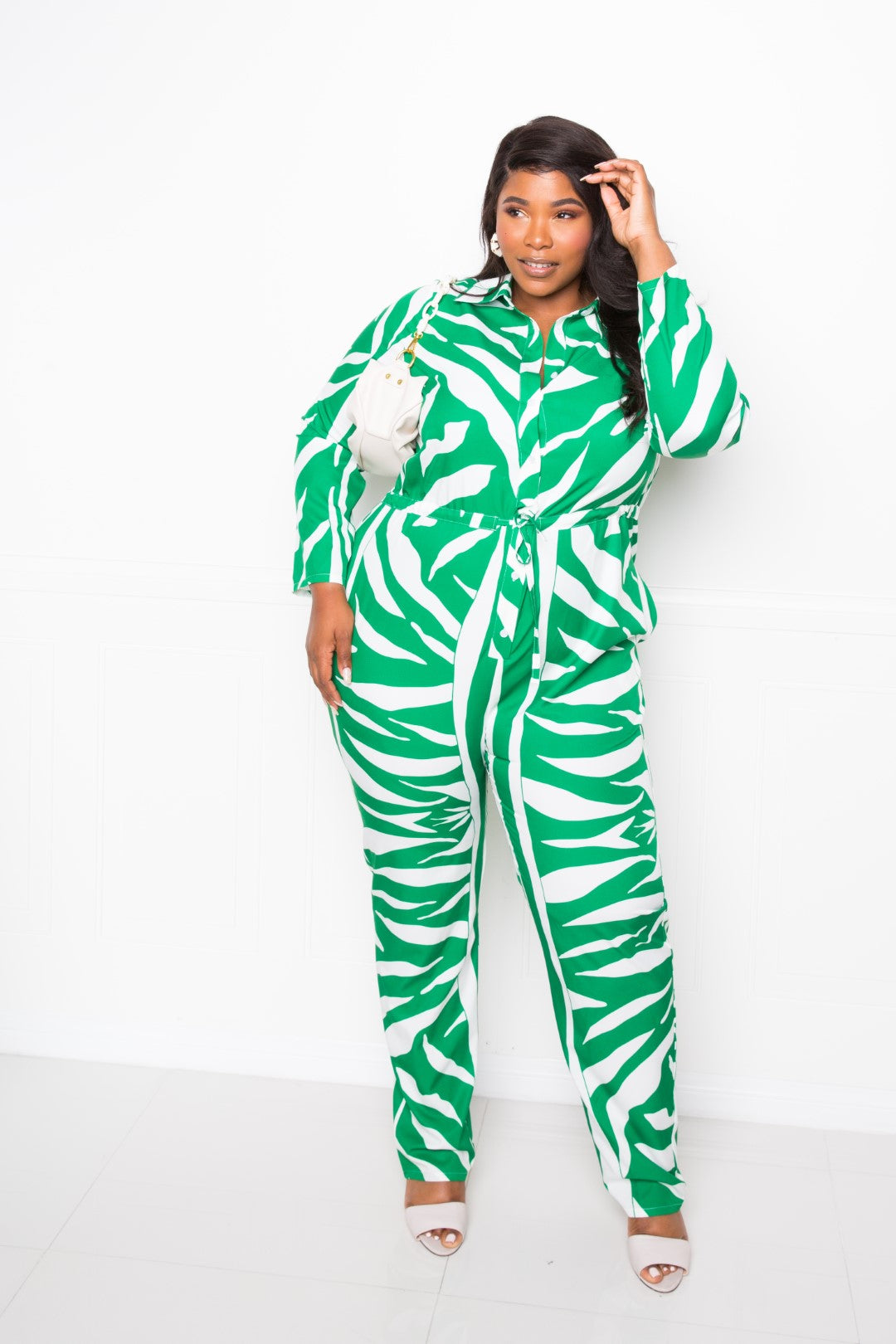 Plus Size Button Up Long Sleeve  Jumpsuit – Stylish & Comfortable – men’s fashion, stylish and versatile