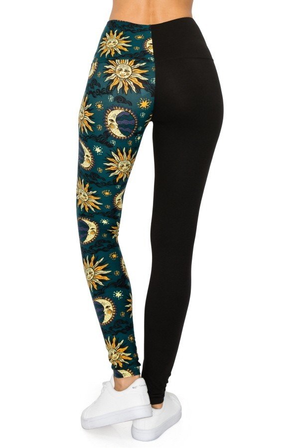 Spliced 5-inch Long Yoga Style Banded Lined Knit Legging With High Waist-Product Type | Naughty Smile Fashion