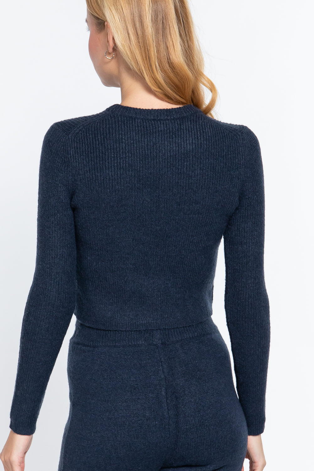 Long Slv Crew Neck Sweater Top-Product Type | Naughty Smile Fashion