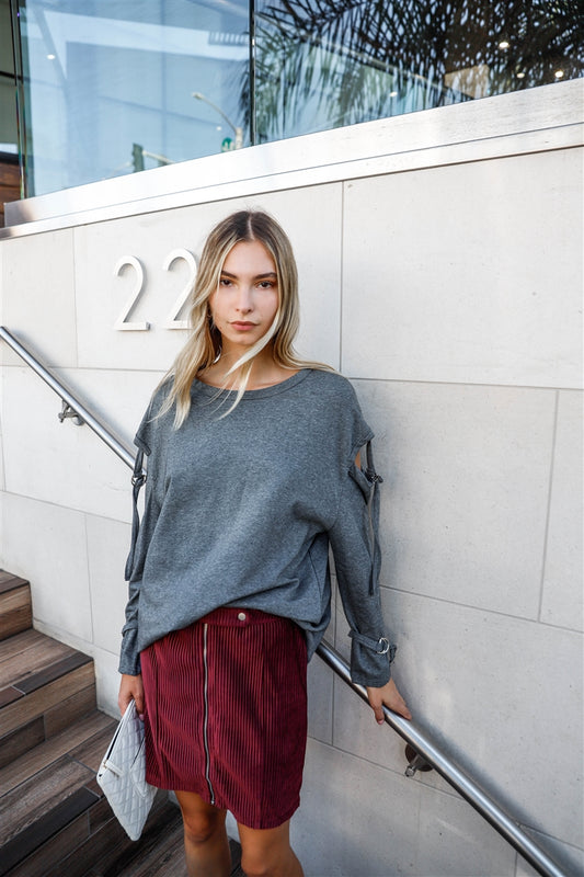 Sale - Long Sleeve Cut-out Sweater – On Sale Now