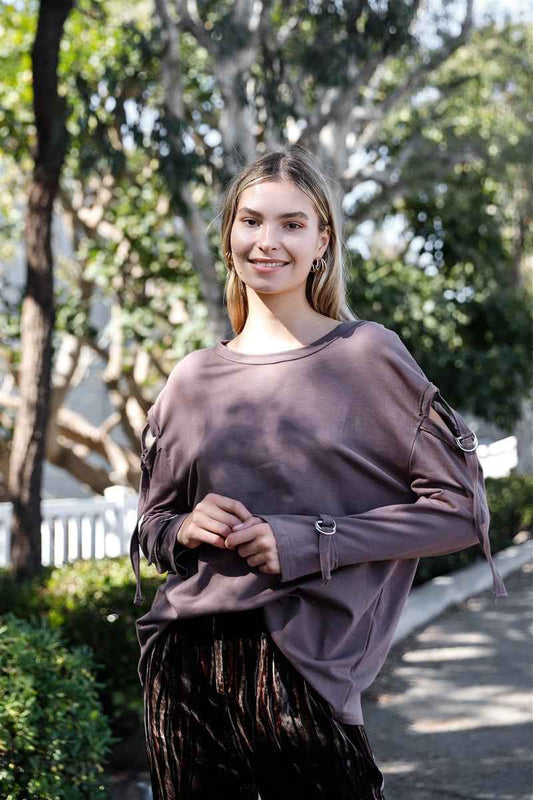 Sale - Long Sleeve Cut-out Sweater – On Sale Now