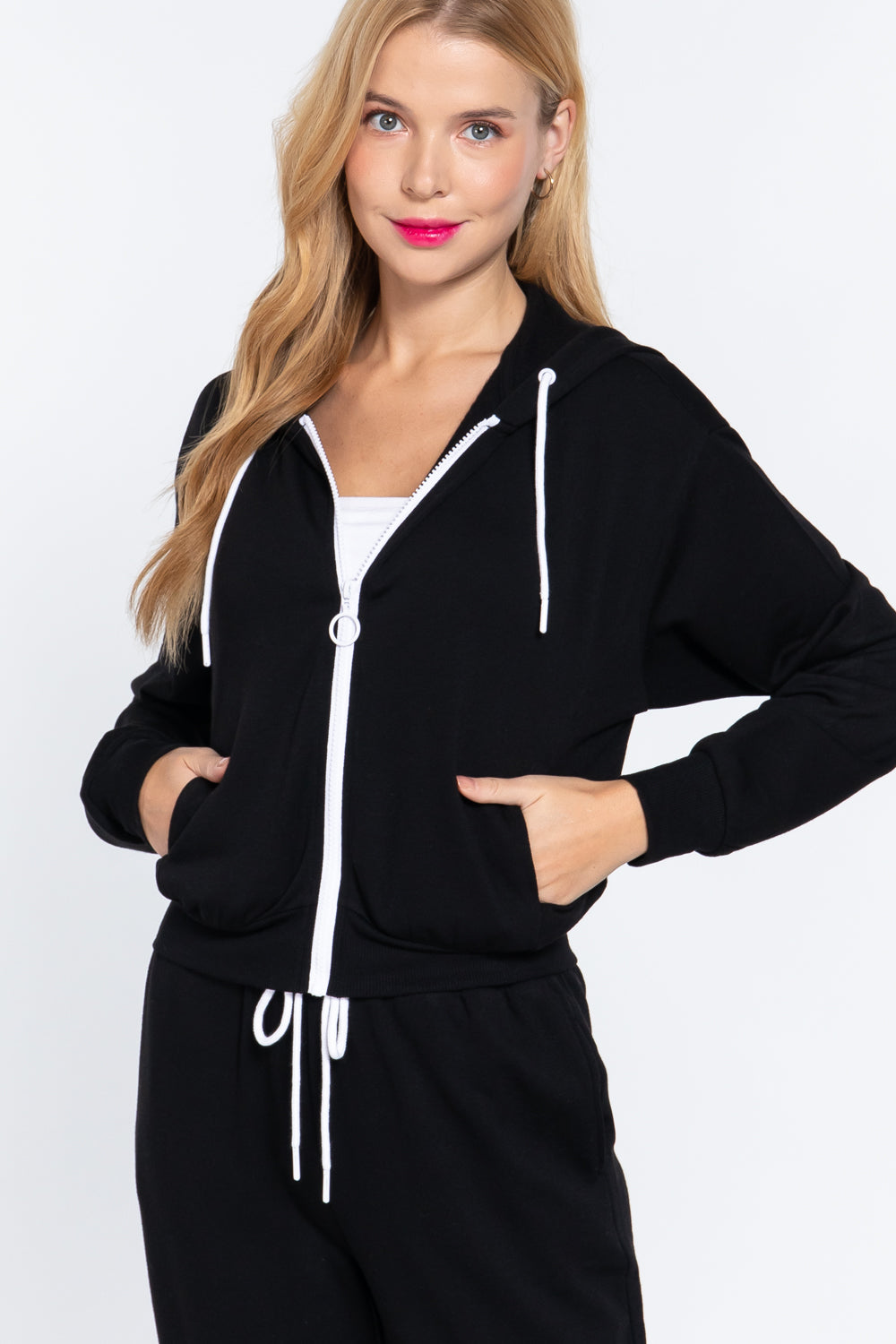 Fleece French Terry Jacket-Product Type | Naughty Smile Fashion