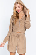 Hoodie Terry Towelling Jacket-Product Type | Naughty Smile Fashion