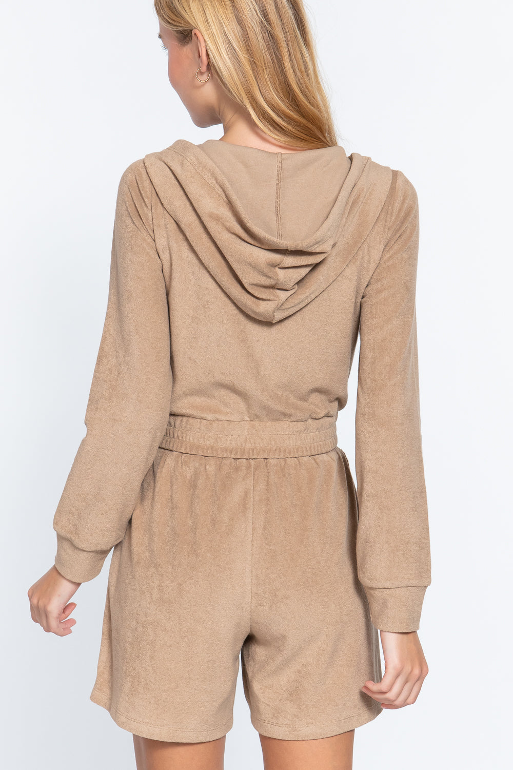 Hoodie Terry Towelling Jacket-Product Type | Naughty Smile Fashion