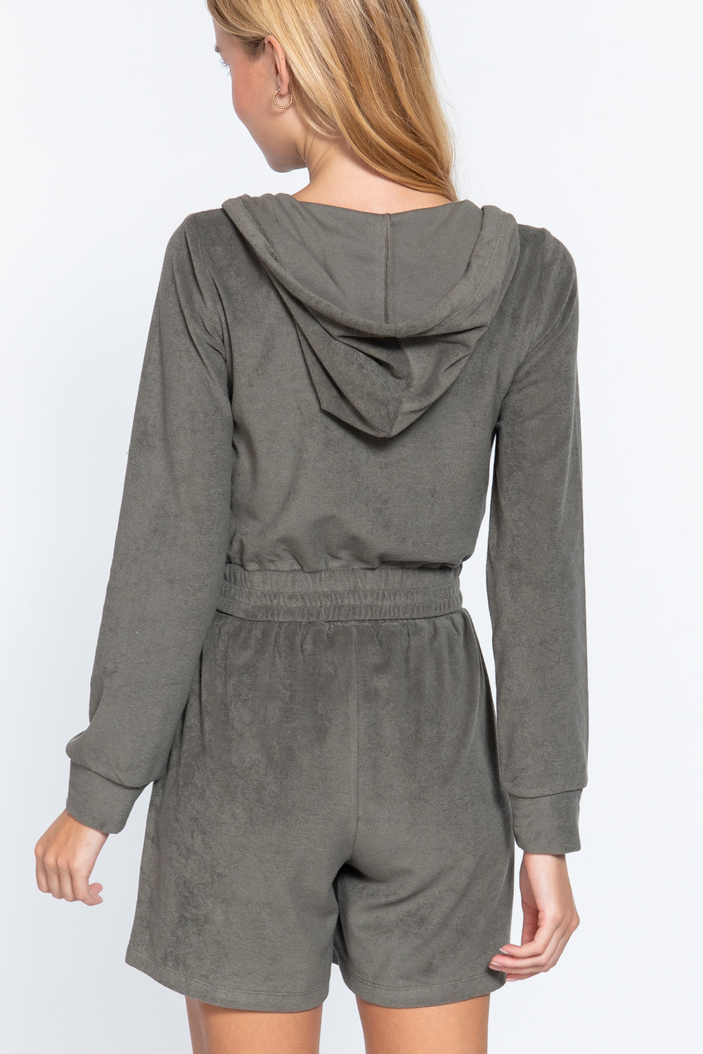 Hoodie Terry Towelling Jacket-Product Type | Naughty Smile Fashion