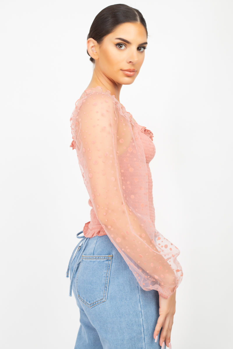 Square Neck Smocking Top-Product Type | Naughty Smile Fashion
