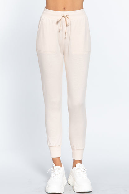 Waist Band Long Sweatpants With Pockets – multicolor, fashion, women style