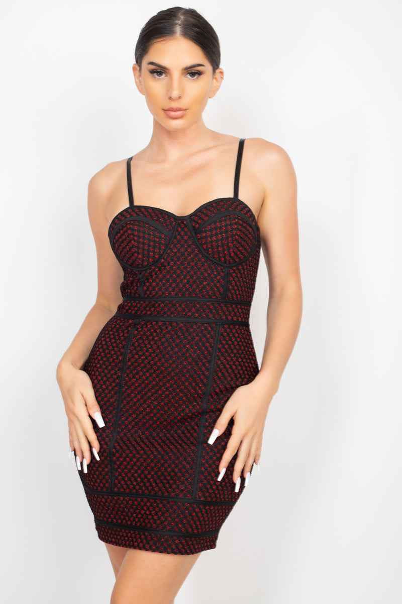Sale - Sleeveless Sparkle Honeycomb Bodycon Dress – On Sale Now