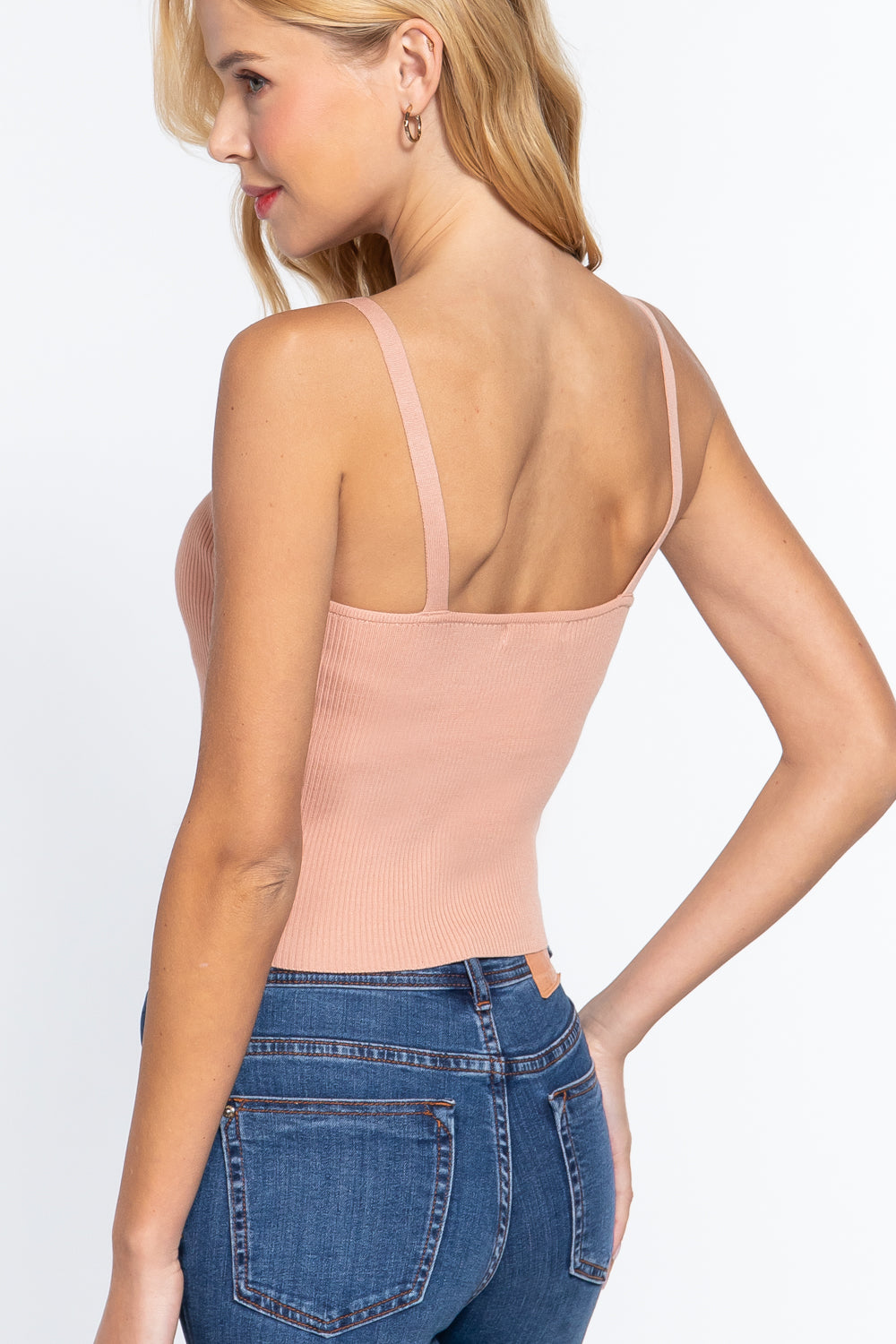 Front Closure With Hooks Sweater Cami Top-Product Type | Naughty Smile Fashion