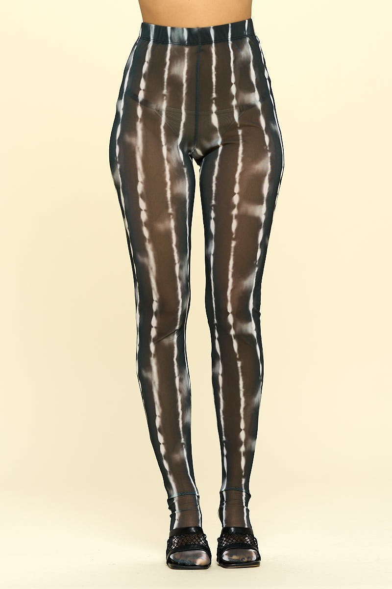 Sheer High Rise Leggings – black, fashion, women style