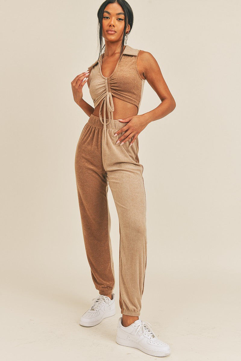 Two-tone Color Two-piece Set-Product Type | Naughty Smile Fashion