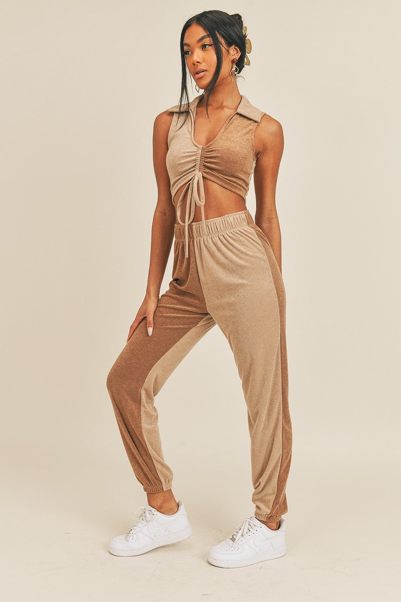 Two-tone Color Two-piece Set-Product Type | Naughty Smile Fashion