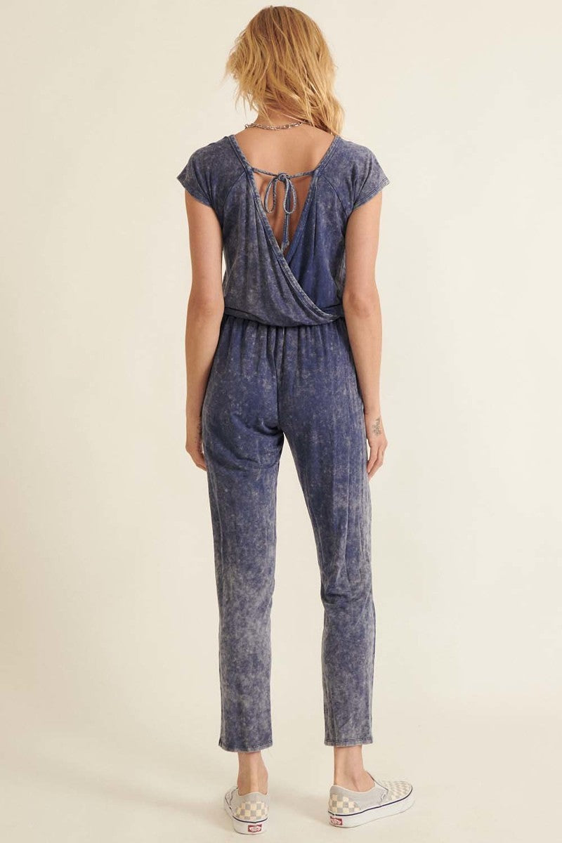 Mineral Washed Finish Knit Jumpsuit-Product Type | Naughty Smile Fashion