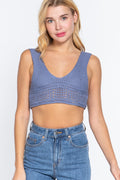 Textured Crop Sweater Tank Top-Product Type | Naughty Smile Fashion