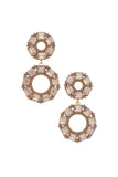 Double Circle Rhinestone Earring