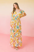A Printed Woven Maxi Cover Up-Product Type | Naughty Smile Fashion